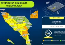 Sabang Berpotensi Diguyur Hujan Lebat hingga Malam Hari