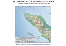 Titik Panas di Aceh Meningkat, BMKG Deteksi Sejumlah Zona Merah