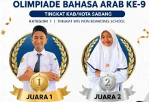 Dua Siswa MTsN Sabang Siap Berlaga di ajang OBA Tingkat Provinsi