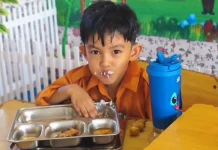 Ratusan Siswa SDN Inpres Kassi-Kassi 1 Makassar Antusias Sambut MBG Hari Pertama