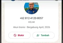 Akun Palsu Catut Nama Kepala SMA Negeri 1 Sabang yang Baru