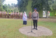 Polres Sabang Saweu Sikula Tanamkan Disiplin dan Karakter Pelajar