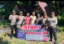 Polsek Sukajaya Edukasi Warga Keuneukai Antisipasi Karhutla