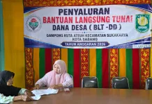 Gampong Kota Atas Salurkan BLT Dana Desa kepada 40 Kepala Keluarga