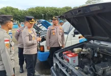 Polres Sabang Cek Kendaraan Operasional