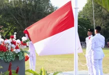 Upacara Penurunan Bendera Tutup Rangkaian HUT ke-81 RI di Kota Sabang