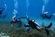 Pemuda Sabang Bersih-bersih Alam Bawah Laut Pulau Rubiah