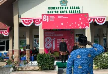 Peringatan HUT RI di Kankemenag Sabang, Panjatkan Doa untuk Korban Gempa NTT