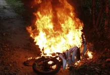 Satu Unit Motor Matic Ludes Terbakar di Sabang