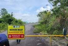 Jalan Balohan-Anoi Itam Ditutup Total Mulai 26 Agustus 2026