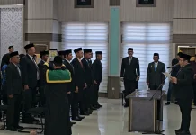 Lantik Pejabat Eselon II, Wali Kota Sabang Tekankan Pentingnya Disiplin