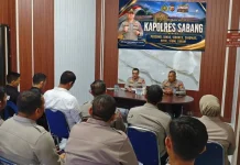 Kapolres Sabang Perkuat Koordinasi Internal untuk Tingkatkan Kinerja