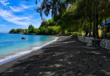 Hamparan Pasir Hitam Pantai Anoi Itam Tarik Wisatawan ke Pulau Weh