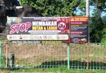 Baliho Karhutla Banjiri Kota Sabang, Pesan “Stop Membakar” Terpampang di Jalan