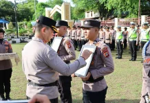 Polres Sabang PTDH Dua Personel, Kapolres Tekankan Integritas
