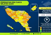 BMKG Imbau Warga Sabang Waspadai Hujan Lebat dan Petir