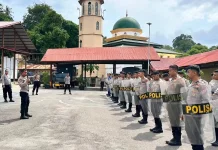 Polres Sabang Latih Personel Pengendalian Massa