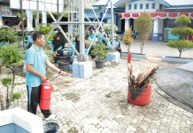 KSOP Sabang Tingkatkan Kesiapsiagaan lewat Drill Kebakaran