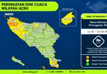 BMKG Ingatkan Potensi Hujan Lebat Disertai Petir di Sabang