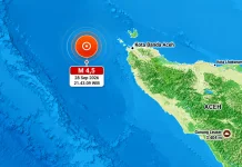 Gempa M 4,5 Guncang Sabang, Getaran Terasa hingga Banda Aceh