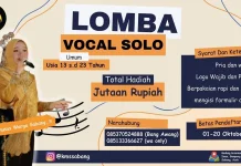 Pendaftaran Lomba Vocal Solo Bagi Remaja Sabang Dibuka