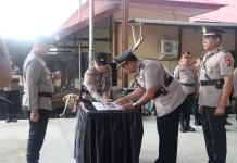 Tiga Pejabat Berganti, Polres Sabang Gelar Sertijab