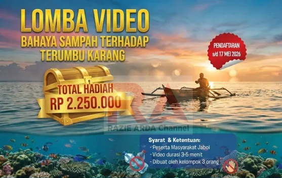 Jaboi Gelar Kompetisi Video tentang Bahaya Sampah Laut