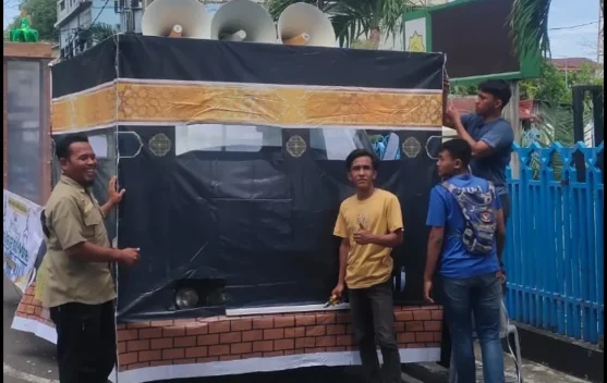 Remaja Masjid Babussalam Sabang Lakukan Persiapan Pawai Takbir Keliling