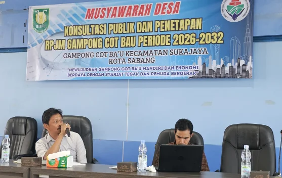 Musyawarah RPJM Digelar, Cot Ba’u Prioritaskan Pemerintahan Bersih