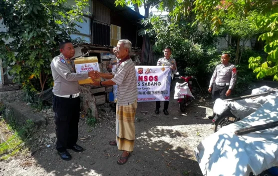 Polres Sabang Berikan Bansos kepada Purnawirawan dan Warakauri