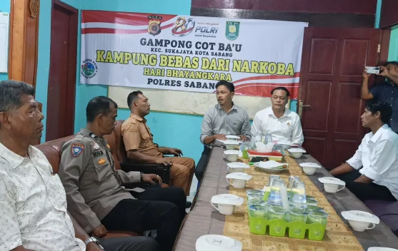 Polres Sabang Gelar Program Kampung Bebas dari Narkoba di Gampong Cot Ba'u