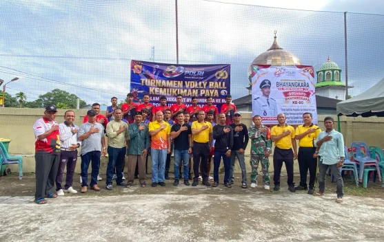 Turnamen Voli Kemukiman Paya Semarakkan Hari Bhayangkara ke-80