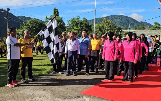HUT Bhayangkara ke-80, Polres Sabang Gelar Olahraga Bersama
