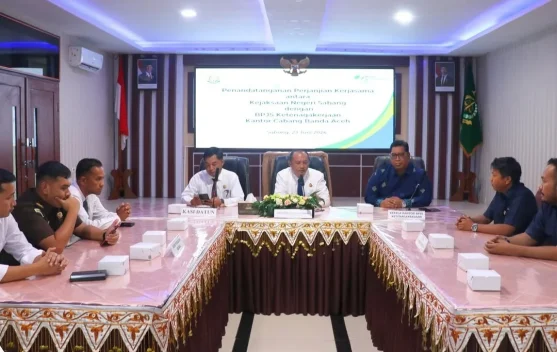 Kejari Sabang Perkuat Dukungan Hukum dengan BPJS Ketenagakerjaan