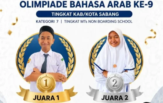 Dua Siswa MTsN Sabang Siap Berlaga di ajang OBA Tingkat Provinsi