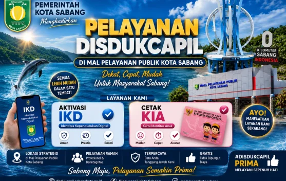 Disdukcapil Sabang Permudah Layanan Adminduk Melalui MPP Kota Sabang