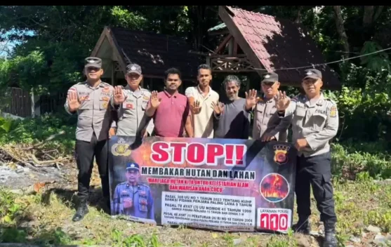 Polsek Sukajaya Edukasi Warga Keuneukai Antisipasi Karhutla