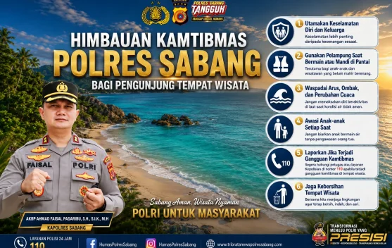 Polres Sabang Imbau Wisatawan Utamakan Keselamatan saat Berlibur