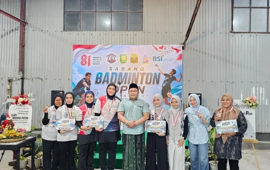Ini Juara Sabang Open Badminton Tournament 2026