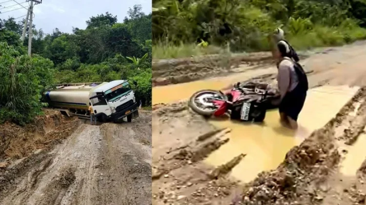 Warga Adukan Jalan Kutai Barat–Kutai Kartanegara Rusak di Halo RRI