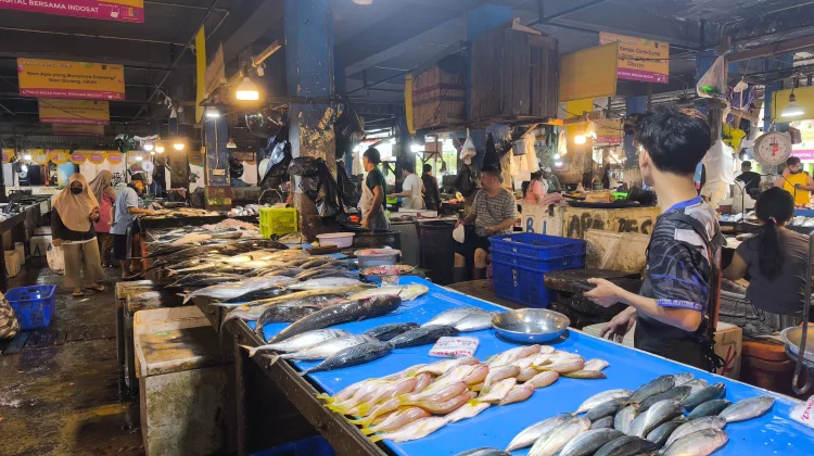 Harga Ikan di Pasar Segiri Naik Awal Ramadan 1447 H