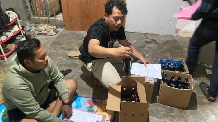 Operasi Pekat 2026, Polsek Samarinda Kota Sita 88 Botol Miras dari Empat Lokasi