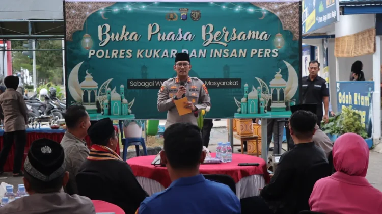 Silaturahmi Ramadan, Polres Kukar Buka Puasa Bersama Wartawan dan Masyarat