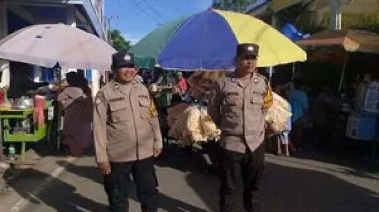 Polri dan Dishub Perketat Pengamanan Pasar Ramadan Kampung Jawa Bontang