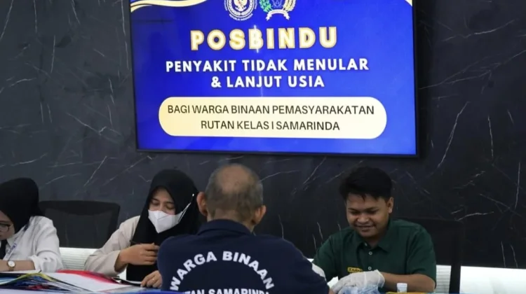 Rutan Samarinda Gelar Posbindu Ramadan