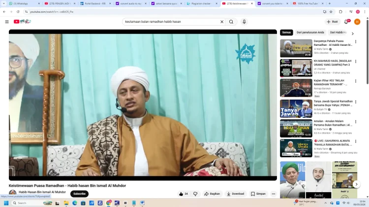 Habib Hasan Jelaskan Keutamaan Puasa dan Tarawih Ramadan