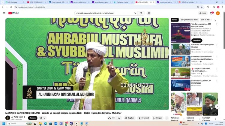 Manaqib Sayyidah Khadijah AS oleh Habib Hasan  AlMuhdhor