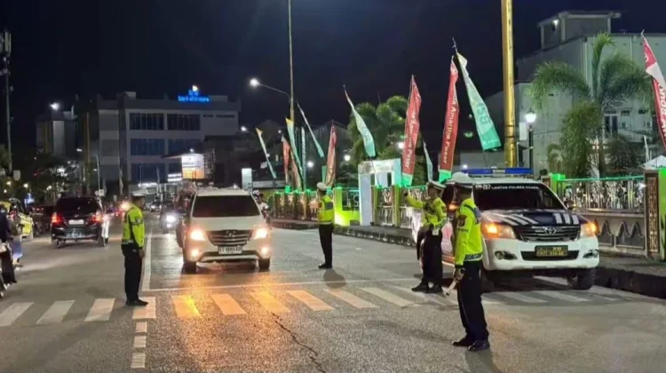 Pengamanan Perjalanan Mudik, Satlantas Polres Paser Sigap Berjaga