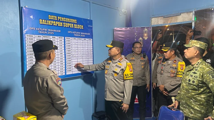 Kamtibmas Balikpapan Kondusif saat Malam Takbiran Idulfitri 1447 H