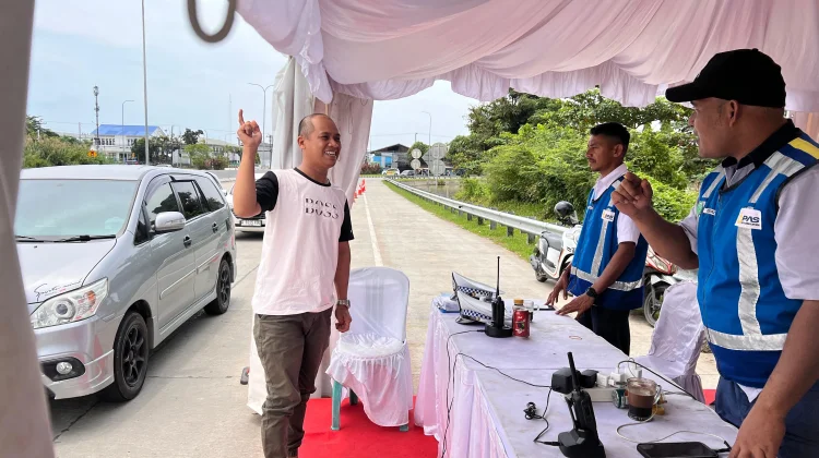 Arus Balik H+4 Lebaran di Tol Balikpapan-Samarinda Terpantau Lancar dan Kondusif